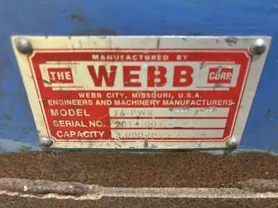6,000 LBS WEBB MODEL #T6-PWR-IDL TANK TURNING ROLLS, POWER ROLL & IDLER: STOCK #21645