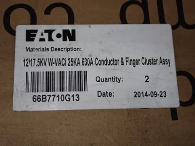Used 2014 EATON 66B7710G13 Circuit Breaker Parts Ohio US | HGR 24 #763713