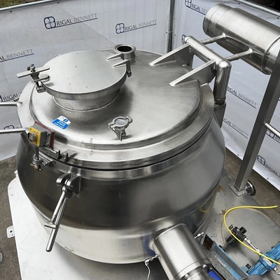 250L Calmic Euro-Vent S/S JKTD High Shear Mixer Granulator