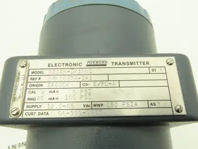 Foxboro 821AM-IK1NM1 Pressure Transmitter 150psi with Ametek SB Diaphragm Seal
