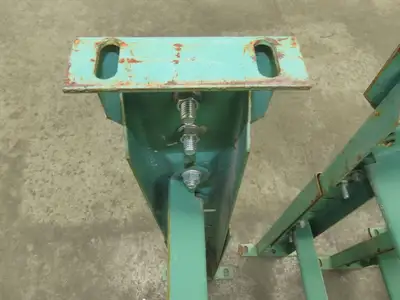 18"W Conveyor Leg Stationary Floor Support GREEN 24-1/4" to 38-1/2"H