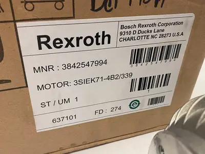 USED BOSCH REXROTH ELECTRIC MOTOR 3-PHASE 0.42KW