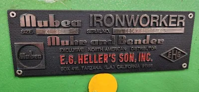 1983 MUBEA KL-350 Single End Punches | Fahey Machinery Co., Inc. (4)