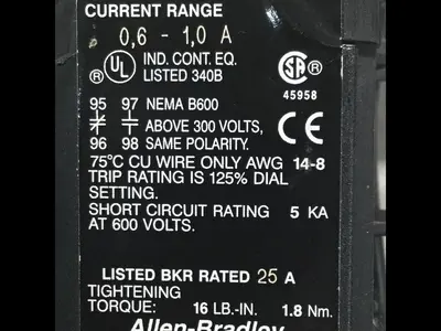 USED ALLEN BRADLEY 193-BSA90 SER B