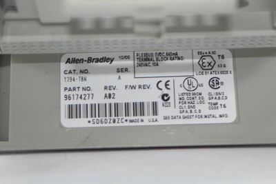 Used Allen-Bradley 1794-TBN Terminal Blocks California US | Davliegogo LLC #1705275