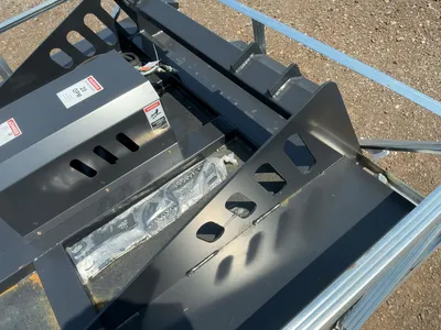 New JCT 72” Brush Mower Skid Steer Attachment, hydraulic driven with hoses and quick coupler fitting...