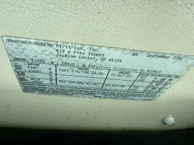 Used 2002 AIRSTREAM LAND YACHT XL396 Campers, Caravans, Motorhomes Kentucky US | Proxy Equipment #1385122