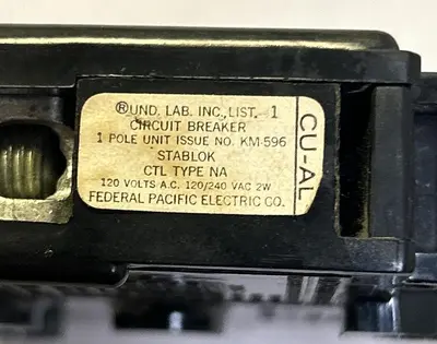 Used FEDERAL PACIFIC CU-AL Miscellaneous Equipment (Electrical & Power) | Surplus Asset Holdings #1198992