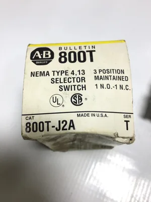 Allen Bradley 800T-J2A Selector Switch 800T-XA Series T Nema Type 4 & 13