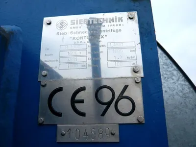 (2) Siebtechnik Tema H-1000 Conturbex centrifuges, 316SS.