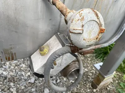 USED 1985 RIETZ BEPEX RIBBON BLENDER SURGE TANK C-46-K3210