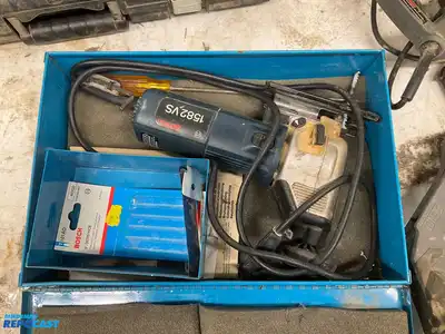 Assorted Powered Tool Lot Including (1) Paslode Framer with Battery, Charger, and Case, (1)...