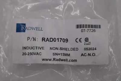 NEW RADWELL RAD01709 20-250VAC STOCK H1636A