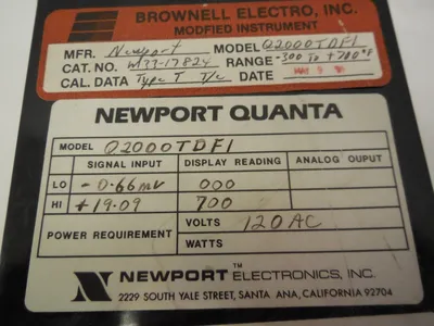 NEW NEWPORT Q2000-TDFI PANEL METER Q2000TDFI