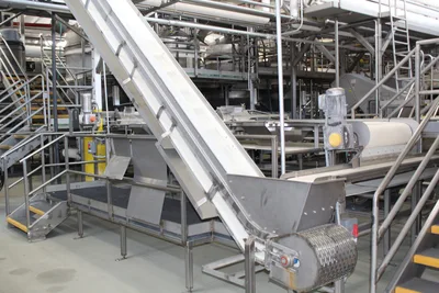 Incline Flighted Conveyor