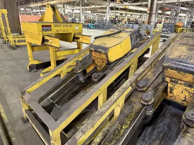 40 TON (80,000 LBS) BRADLEY ADJUSTABLE TELESCOPING COIL LIFTING GRAB TONGS: STOCK #23558