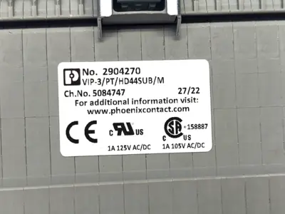 Used Phoenix Contact 2904270, VIP-3/PT/HD44SUB/M PLC Input & Output Michigan US | Maverick Industrial Sales #1401274