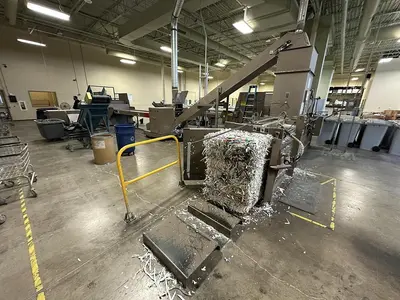 USED ALLEGHENY 3430-2572 CLOSED DOOR BALER
