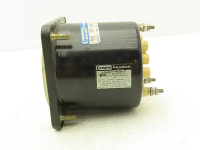 Crompton Instruments 08AA LSRL Ammeter 0-200A Panel Meter AC Amperes 4" Type 77