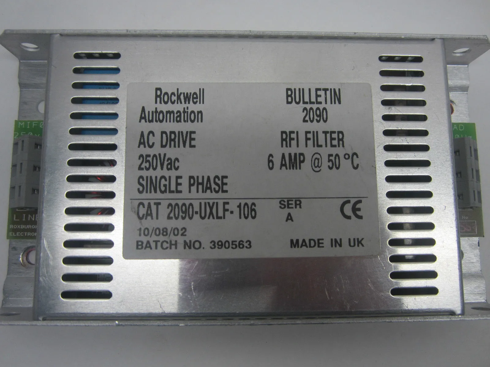 USED Rockwell Automation 2090-UXLF-106 AC Drive RFI Filter 2090UXLF106