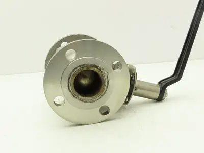 Kitz 10UTDZ 304 Stainless Ball Valve 2" Flanged DN50 Class 10K Handle Extension
