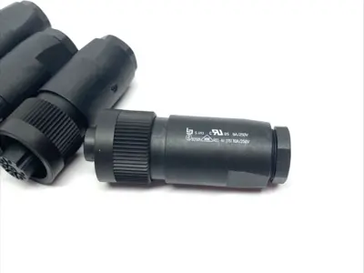 New | in-Stock BINDER Round Female Cable Connector 7-Pin 6+PE, 6.0-9.0mm LOT OF 4 Electrical Fittings Michigan US | Maverick Industrial Sales #1390800