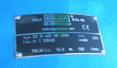 USED 2010 EGGER TYPE EO 11-400 H6 LB6B