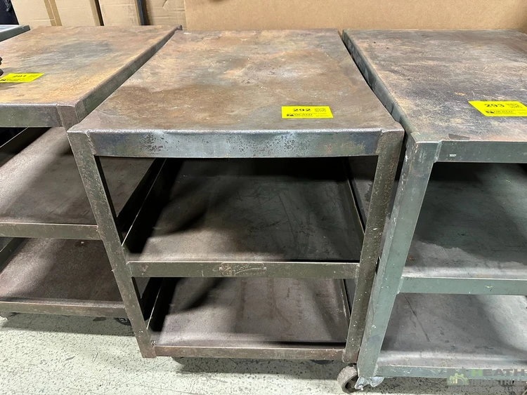 Used _UNKNOWN_ POLLARD STEEL PORTABLE CART 36 IN X 24 IN X 33 IN Maintenance Carts Illinois US | Heath Industrial Auction Services #1549975
