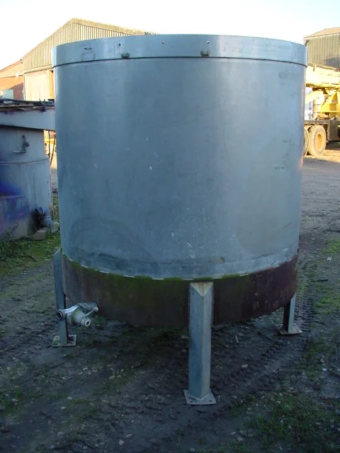 2250L S/S Open Top Tank