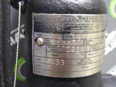 Dresser 1975C-3 Consolidated Safety Relief Valve Size 3/4 1250 PSI New