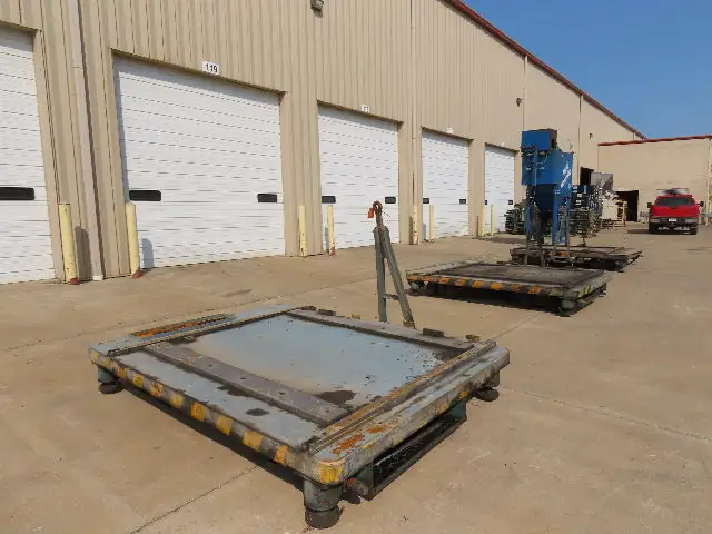 Industrial Press Die Changing Cart 72"x 98" Heavy Duty Steel Die Cart 8" Jacks