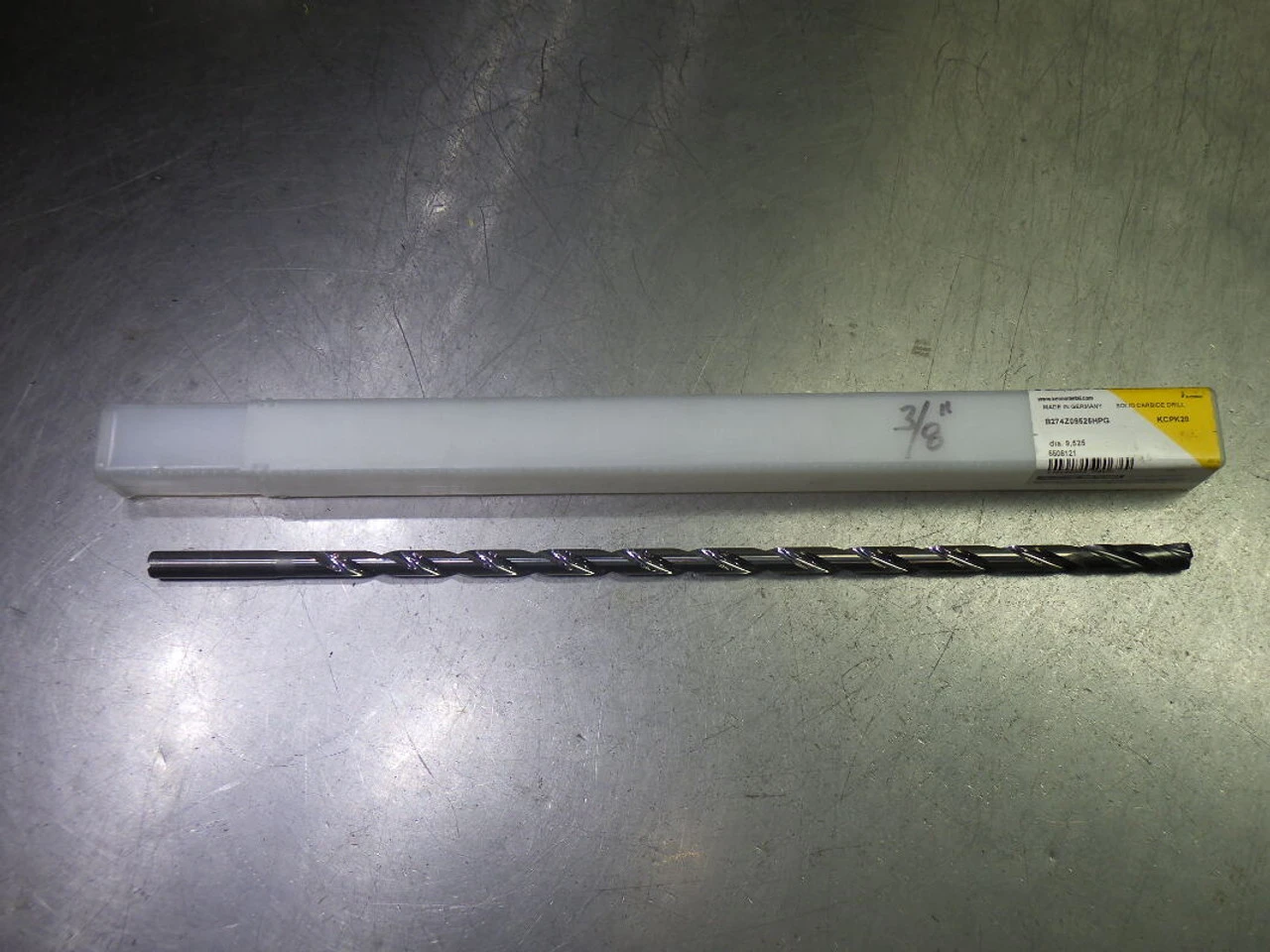 Kennametal 3/8" Coolant Thru 30xD Carbide Drill B274Z09525HPG KCPK20 (LOC2139A)