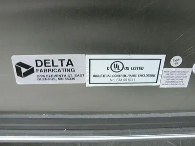 USED 13" X 36" X 48" STAINLESS STEEL INDUSTRIAL CONTROL PANEL