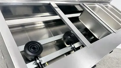 4 COMPARTMENT DEEP FRYER - PROPANE -OUTDOOR USE ONLY