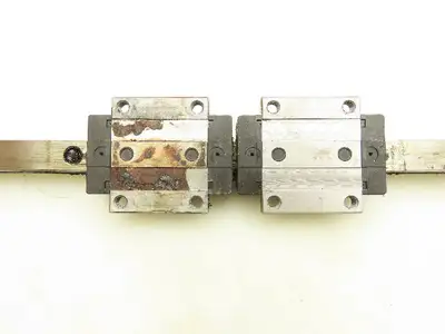 Bosh Rexroth R165119420 Ball Car Linear Guide Carriage Blocks 15x252mm 10" Rail