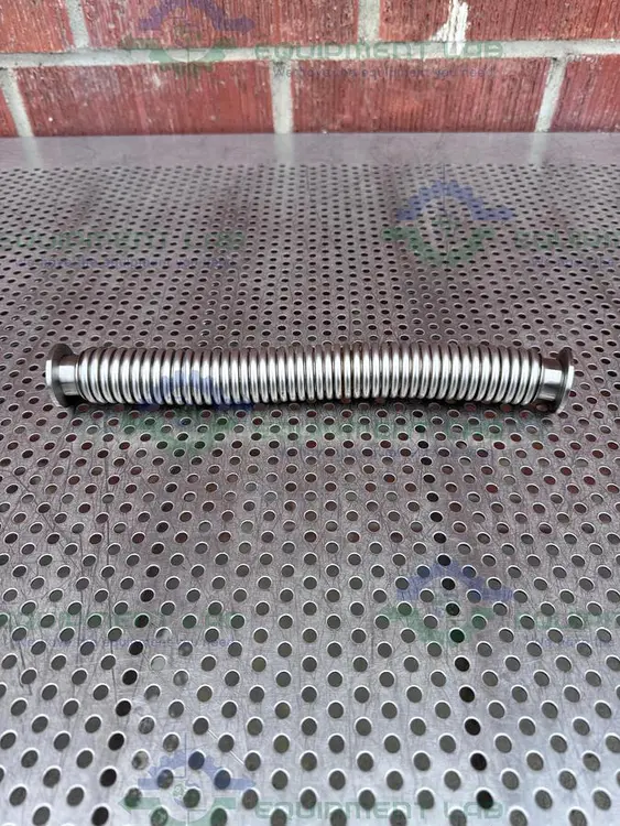 Used STAINLESS STEEL BELLOWS FLEXIBLE VACUUM HOSE 12" W/ KF 25 FITTING Hoses | Equipment Lab #486687
