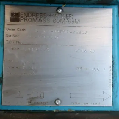 USED ENDRESS-HAUSER PROMASS 63M