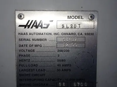 USED 2000 HAAS SL20T