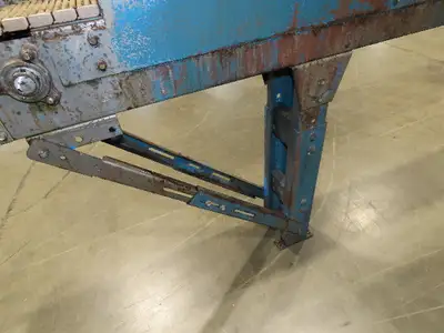 New London Engineering 7.5"x12' Plastic Roller Belt Accumulating Conveyor 30 FPM