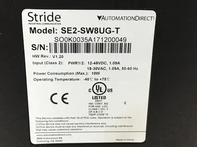 USED AUTOMATION DIRECT SE2-SW8UG-T