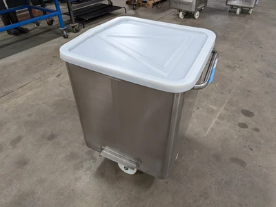 600 Pound SS Dump Buggy with Plastic Lid