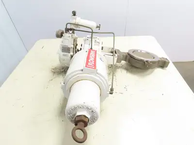 Flowserve Valdisk 6" Actuated Stainless Control Valve Assembly W/Logix 3200MD