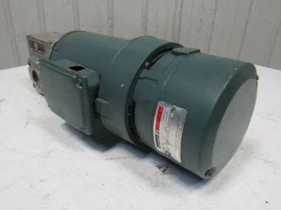 Reliance P56H3439U 5:1 Ratio 208-230/460V 1Hp 3Ph RH Output Gear Motor W/ Brake