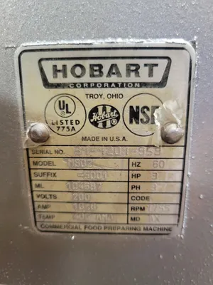 2000 Hobart M802 80 Quart Commercial Dough Mixer W Guard in IMMACULATE CONDITION