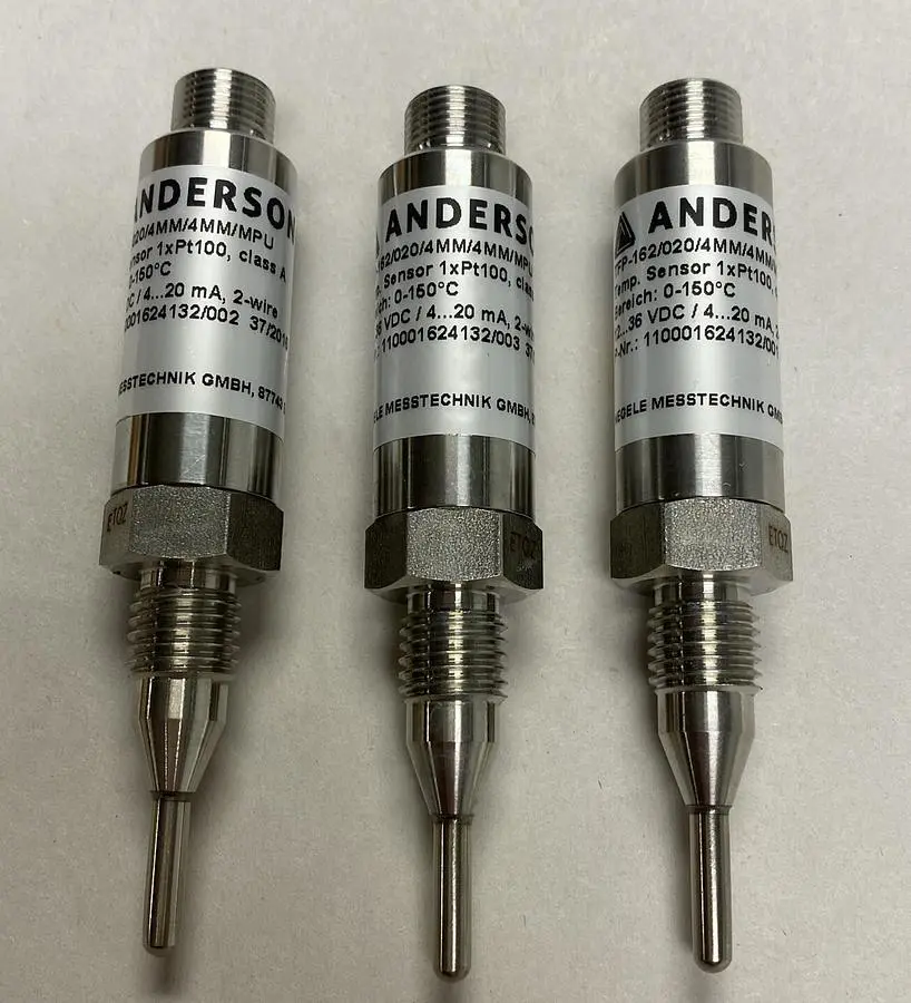 New | in-Stock ANDERSON-NEGELE 1XPT100 Sensors | Surplus Asset Holdings #1206533