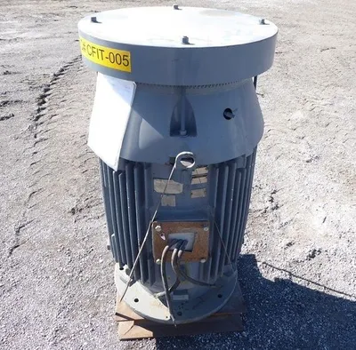 125 HP Vertical Mount Electric Motor Frame 1085D 1800 RPM 480 Volts Rebuilt
