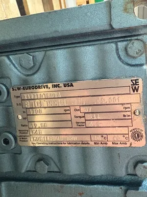 SEW-EURODRIVE DFT80K4 Gearmotors | ESS Industrial Equipment Sales (9)