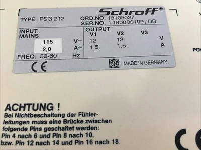 USED Schroff PSG212