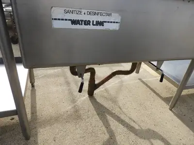 Used Remco Used Remco 2 Compartment Commercial Stainless Steel Sink with Twist Drains - SS16 Sinks Illinois US | Falcon Restaurant Supply #1376478