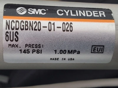 SMC NCDGBN20-01-0266US PNEUMATIC 30in AIR CYLINDER